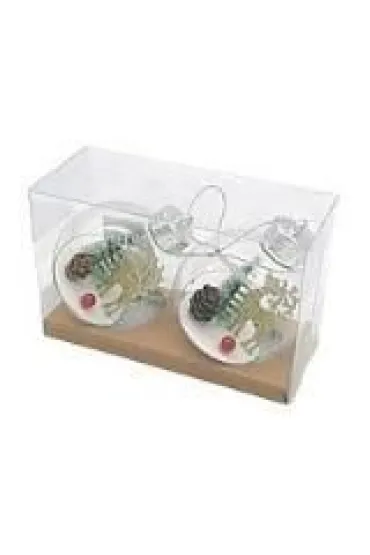 Bombki przezroczyste 2 szt