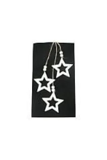 Zawieszki dekoracyjne gwiazdki drewniane