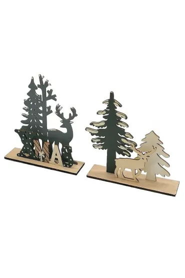 Dekoracja świąteczna drewniana MIX