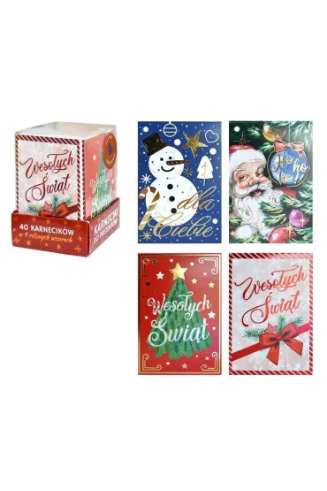 Karneciki Boże Narodzenie 40 szt
