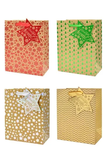 Torba QPL Boże Narodzenie Kraft MIX