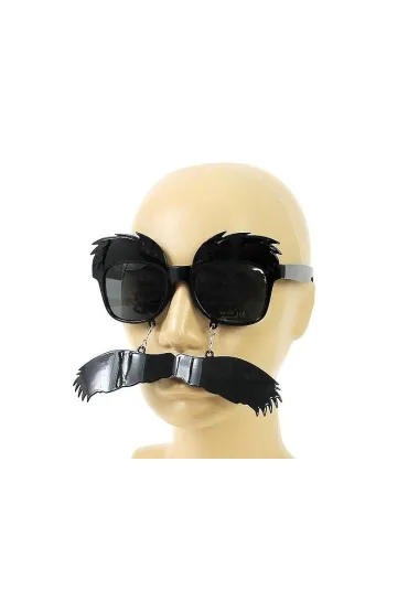 Okulary Borata z wąsami