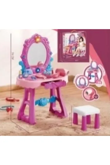 Toaletka B/O z krzesełkiem 23el 49x29x74cm