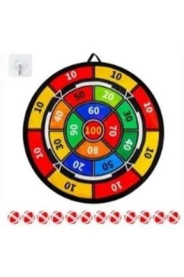 Tarcza z piłeczkami na rzep 12 szt 76x76cm