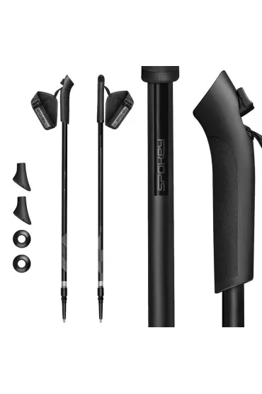 Kije Nordic Walking 105-135cm BL/BK