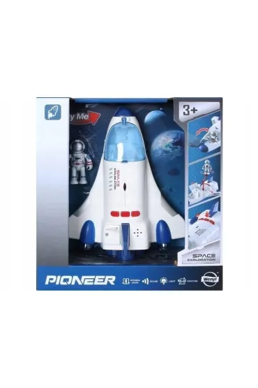 Zestaw rakieta z dźwiekiem kosmonauta