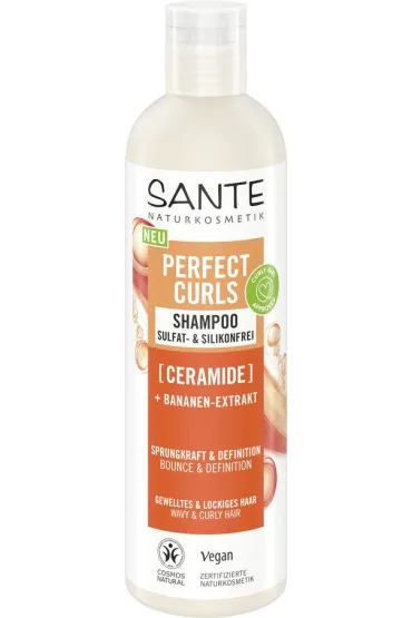 Szampon do włosów falowanych i kręconych z ceramidami i ekstraktem z banana eco