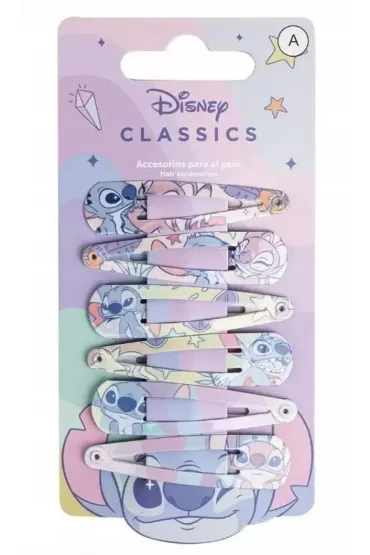 Zestaw spinek do włosów Stitch 6 szt