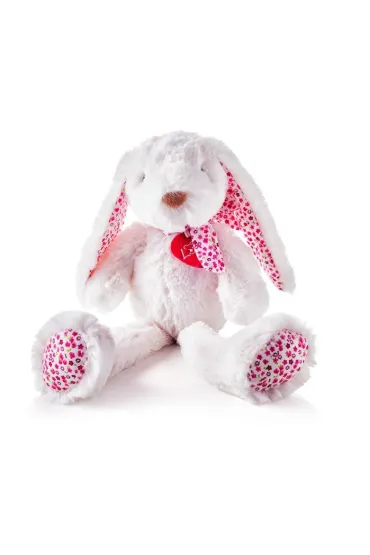 Pluszowy zając Ella biały, 38cm