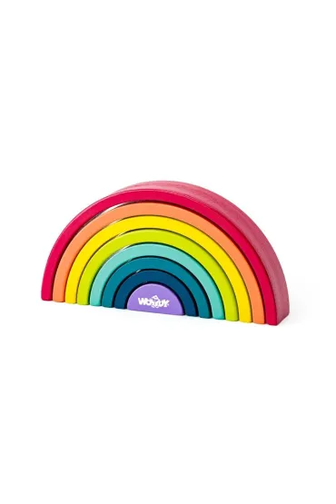 Gra balansująca - Drewniane klocki tęczowe
