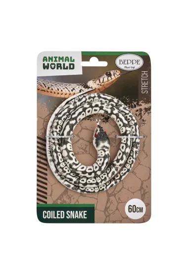 Wąż gumowy szaro-biały 60cm