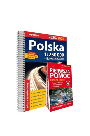 Atlas samochodowy Polska 1:250 000 w.2025/2026