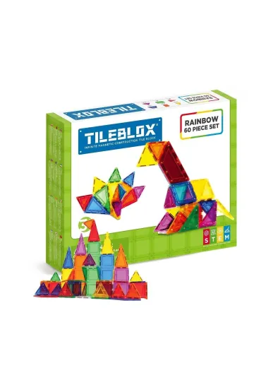  Tileblox zestaw tęczowy 60el