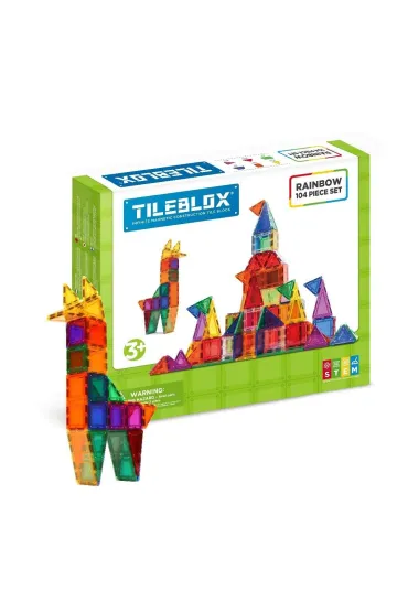  Tileblox zestaw tęczowy 104el