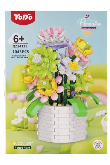  Klocki konstrukcyjne Kwiaty 1043 szt. MEGA CREATIVE 567481