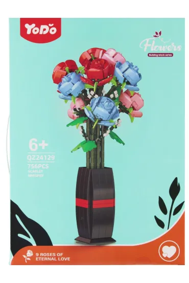  Klocki konstrukcyjne Kwiaty 756 elementów