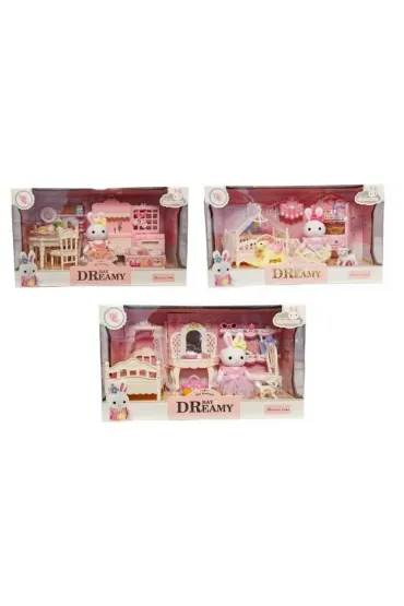 Króliczki z mebelkami MIX