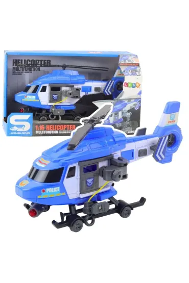 Helikopter policyjny akcesoria światło dżwięk 1:16
