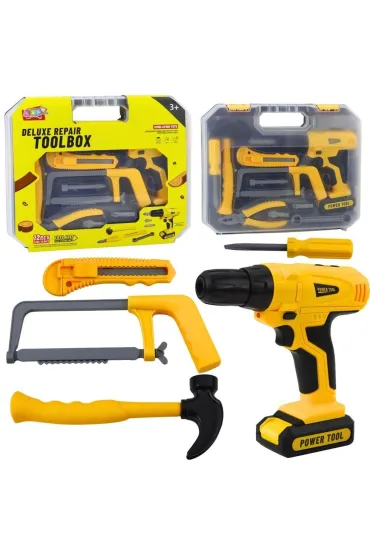 Wiertarko-wkrętarka w walizce światło dźwięk