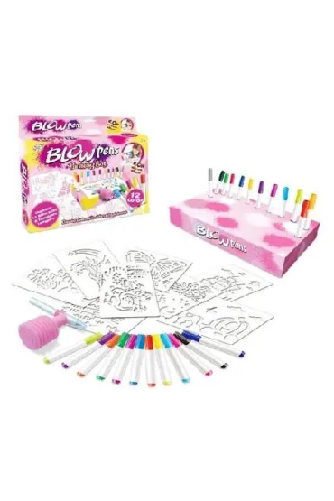 Zestaw kreatywny dmuchane flamastry Blow Pens