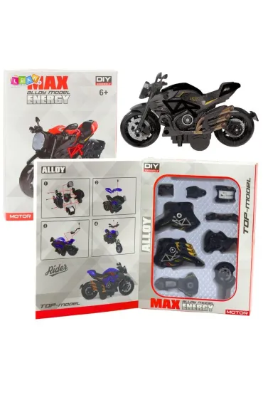 Motocykl do skręcania metalowy 1:14