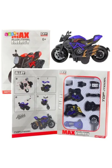 Motocykl do skręcania metalowy 1:14