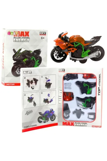 Motocykl do skręcania metalowy 1:14