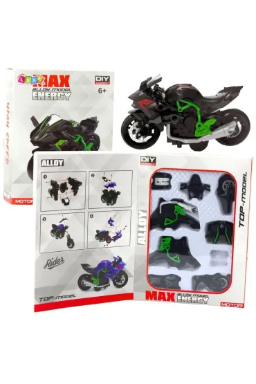 Motocykl do skręcania metalowy 1:14