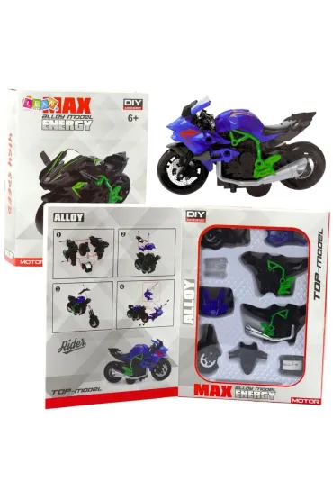 Motocykl do skręcania metalowy 1:14