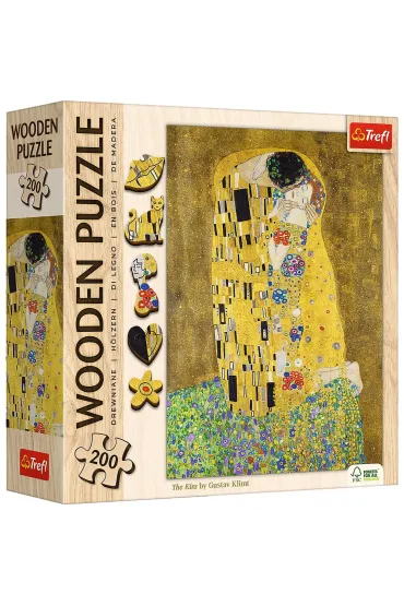 Puzzle drewniane 200 el. Pocałunek Gustav Klimt