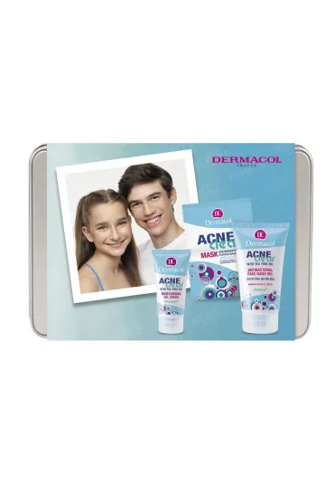 SET Acne Clear żel oczyszczający + krem-żel nawilżający + maseczka 2x8ml