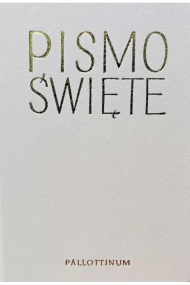 Biblia Pielgrzyma oprawa eko. biała paginatory