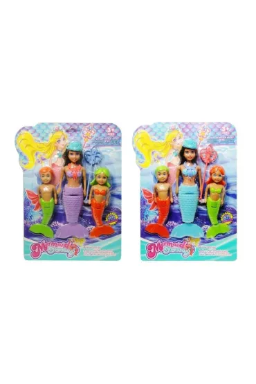 Lalki syrenki 3 szt mix