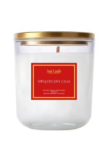 Świeca sojowa zapachowa świąteczny czas
