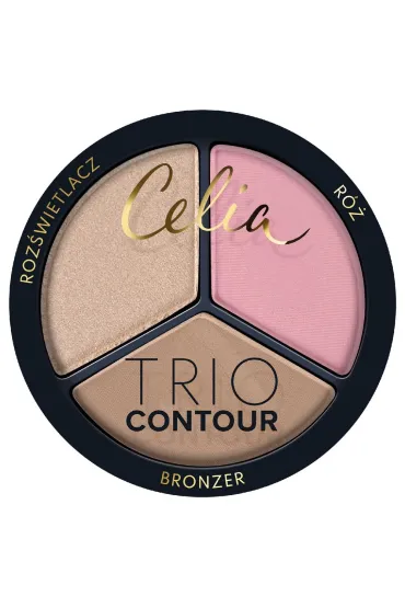 Trio Contour zestaw do konturowania twarzy w pudrze 01
