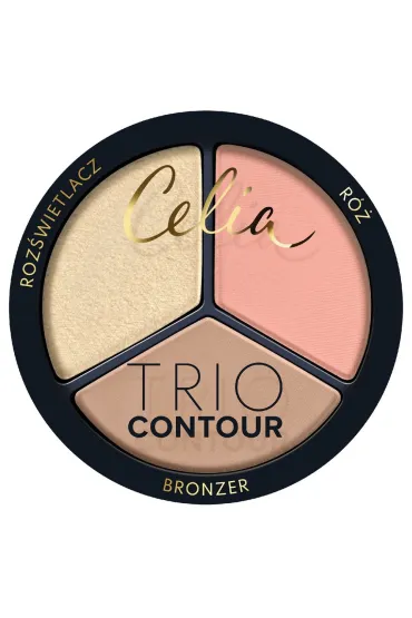 Trio Contour zestaw do konturowania twarzy w pudrze 02