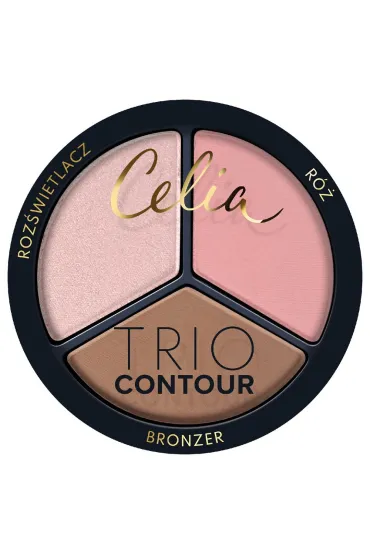 Trio Contour zestaw do konturowania twarzy w pudrze 03