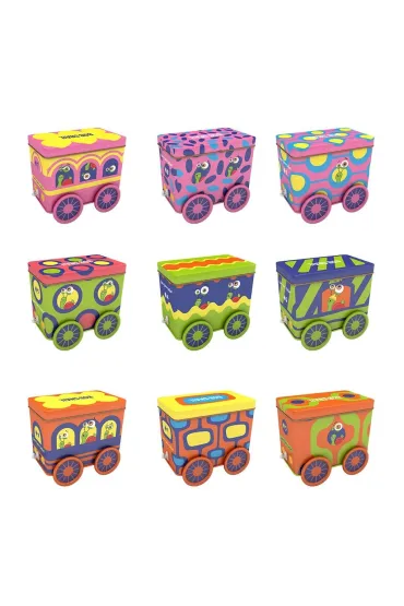 Wagon: przekąski i galaretki owocowe z zabawką i naklejką