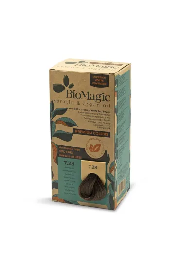 Farba do włosów popielato perłowy średni blond (7.28)