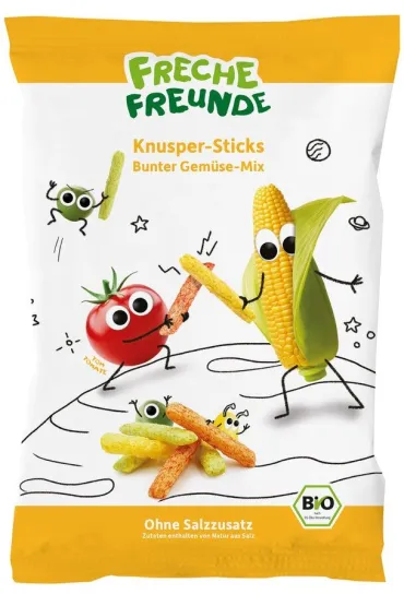 Chrupki kukurydziano-warzywne od 1 roku