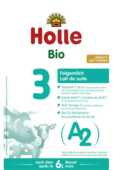 Mleko A2 krowie 3 następne dla niemowląt po 6 miesiącu