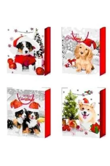 Torebka prezentowa L Boże Narodzenie platera mix