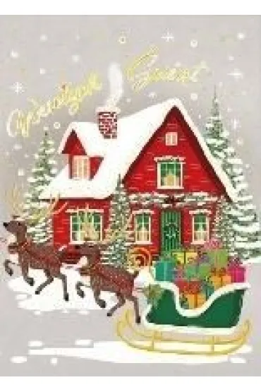 Karnet B6 Boże Narodzenie - Dom Mikołaja