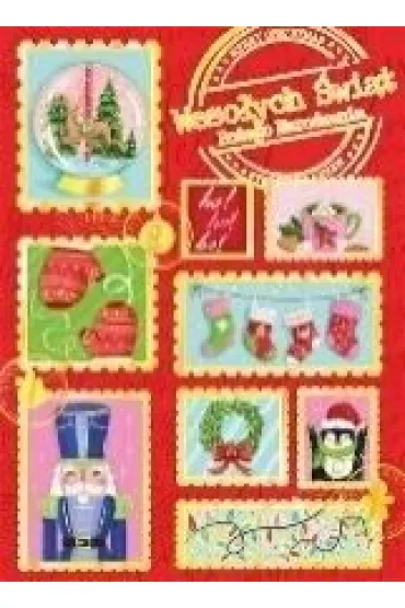 Karnet B6 Boże Narodzenie - Znaczki świąteczne