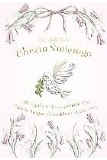 Karnet A5 Chrzest - Gołąbek w kwiatach dziewczynka