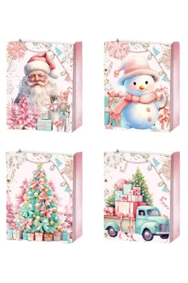 Torebka prezentowa L Boże Narodzenie platera mix