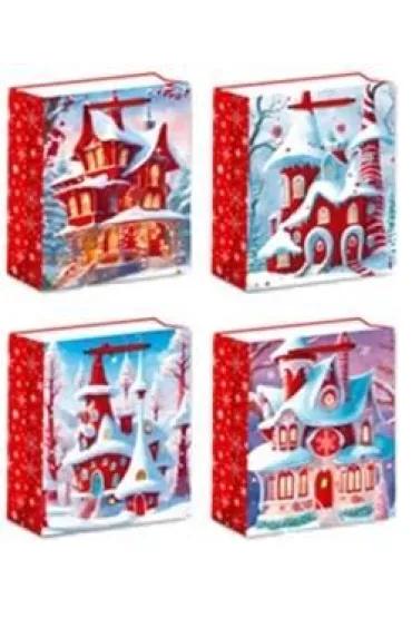 Torebka prezentowa M Boże Narodzenie brokat mix