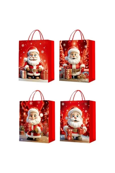 Torebka prezentowa S Boże Narodzenie brokat mix