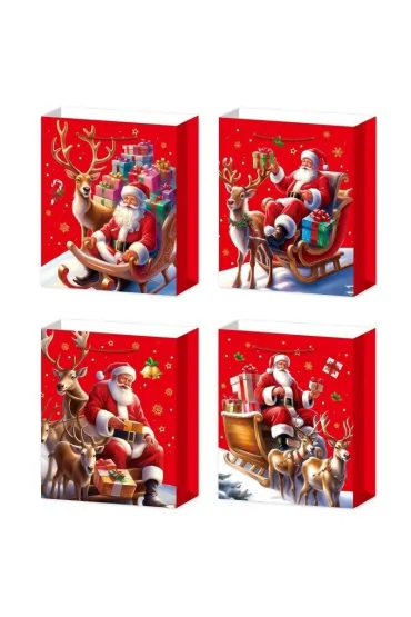 Torebka prezentowa M Boże Narodzenie szerokie dno