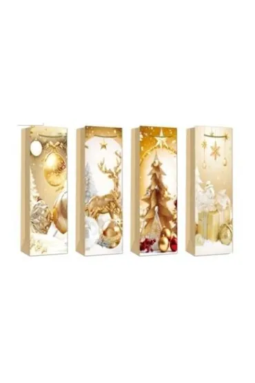 Torebka prezentowa butelka Boże Narodzenie mix